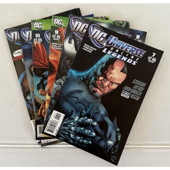 DC Universe Online Legends DC Comic Lot Of 6 #s 7-12 VF/NM - Picture 1 of 7